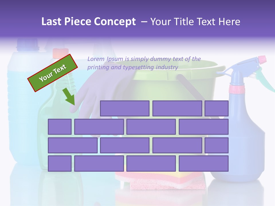 Laundry Cleanse Objects PowerPoint Template