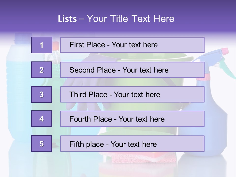 Laundry Cleanse Objects PowerPoint Template