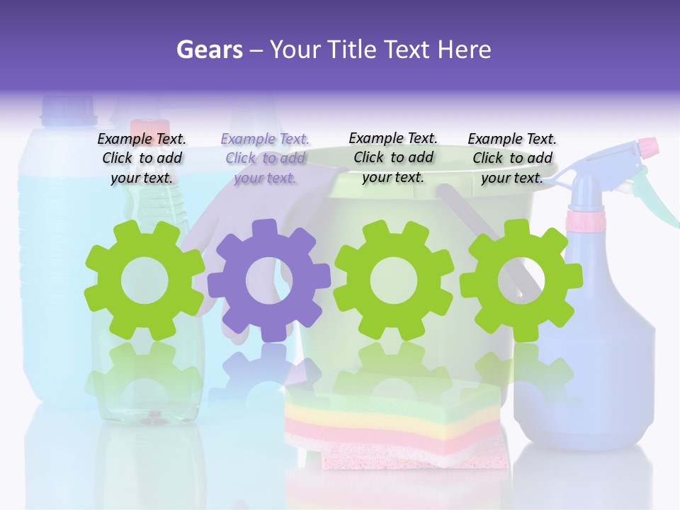 Laundry Cleanse Objects PowerPoint Template