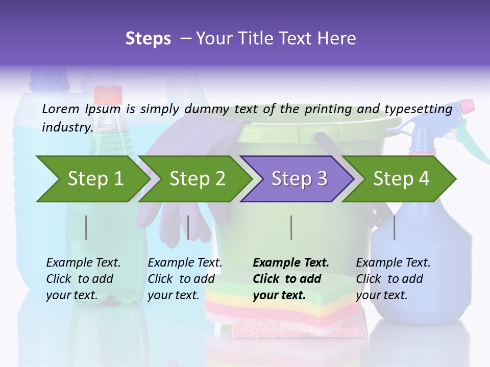 Laundry Cleanse Objects PowerPoint Template