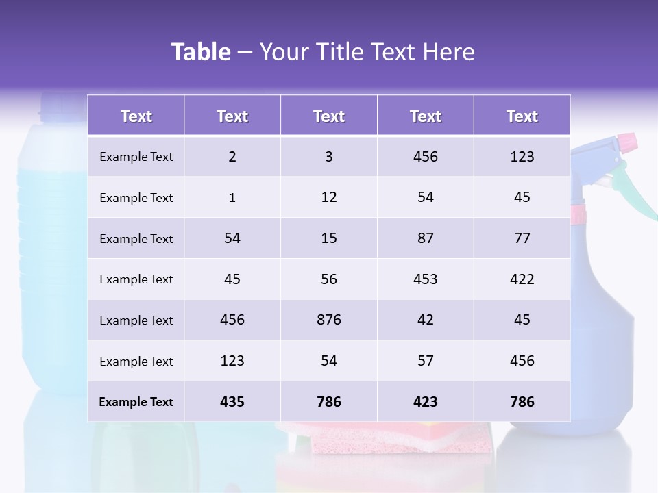 Laundry Cleanse Objects PowerPoint Template