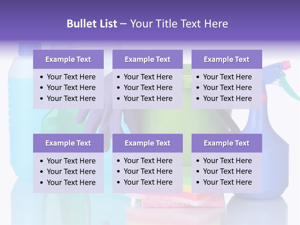 Laundry Cleanse Objects PowerPoint Template