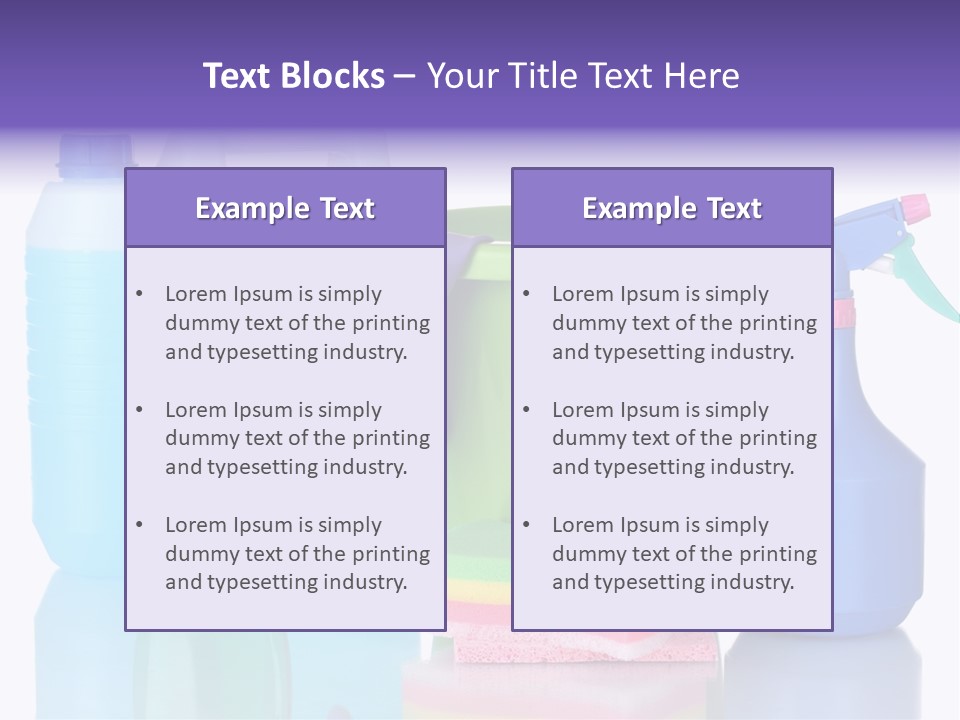 Laundry Cleanse Objects PowerPoint Template