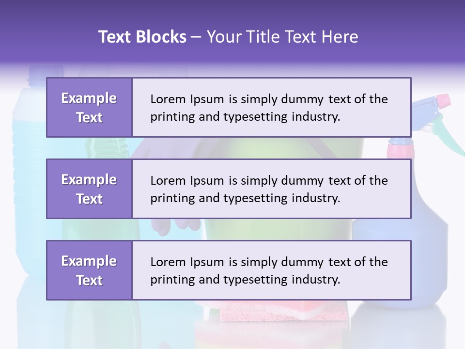 Laundry Cleanse Objects PowerPoint Template