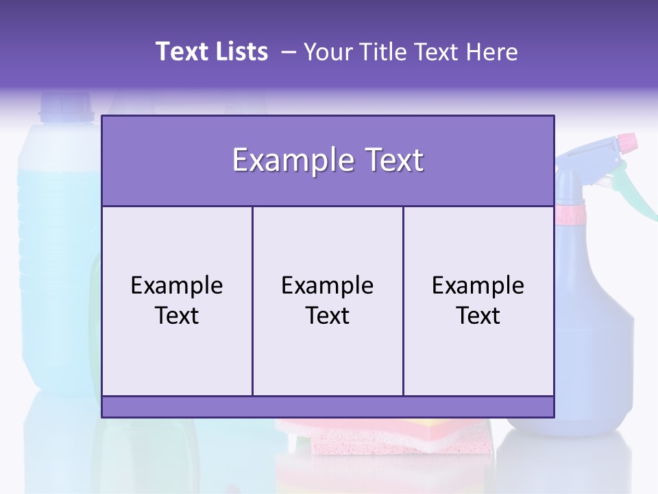 Laundry Cleanse Objects PowerPoint Template