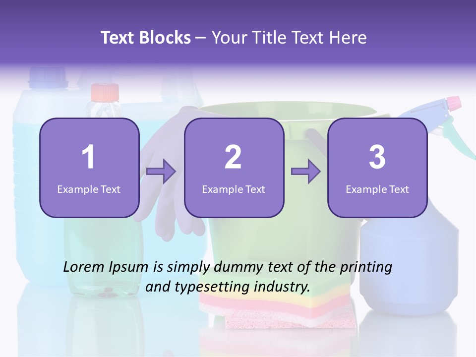 Laundry Cleanse Objects PowerPoint Template