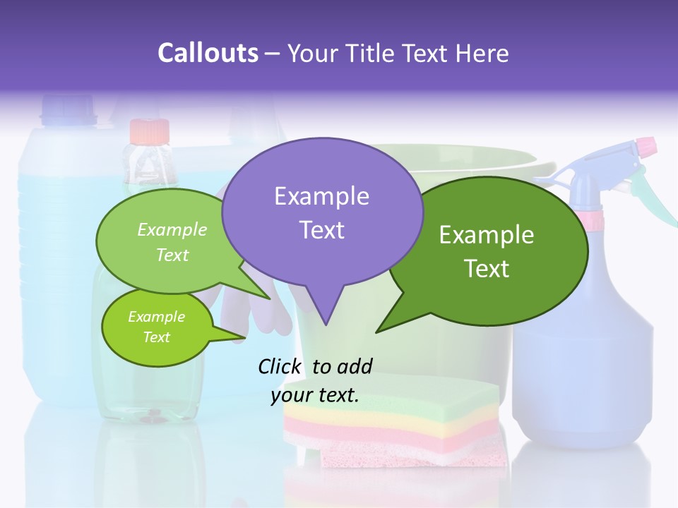 Laundry Cleanse Objects PowerPoint Template