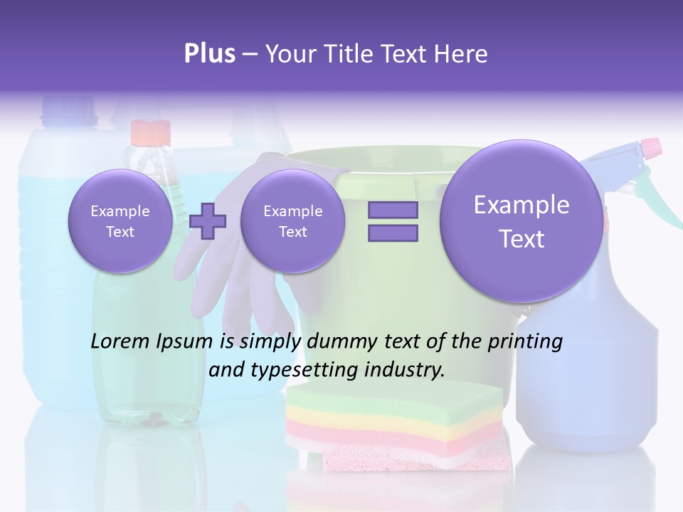 Laundry Cleanse Objects PowerPoint Template