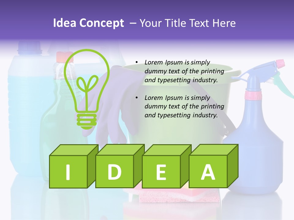 Laundry Cleanse Objects PowerPoint Template