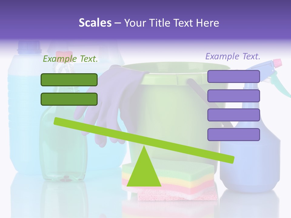 Laundry Cleanse Objects PowerPoint Template