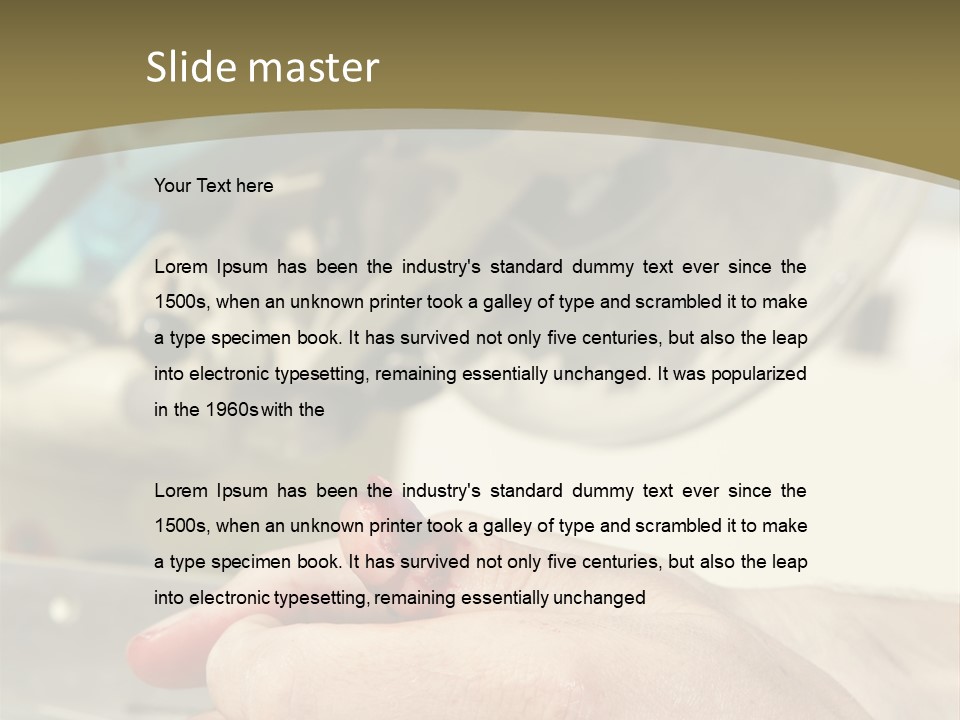 Blood Manual Worker Grimacing PowerPoint Template