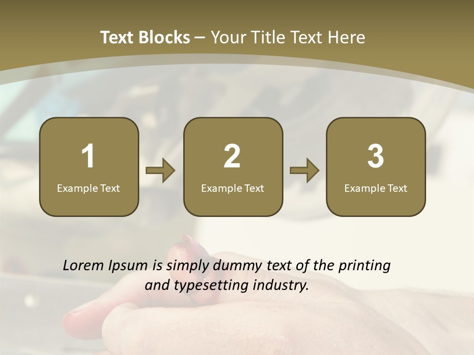 Blood Manual Worker Grimacing PowerPoint Template