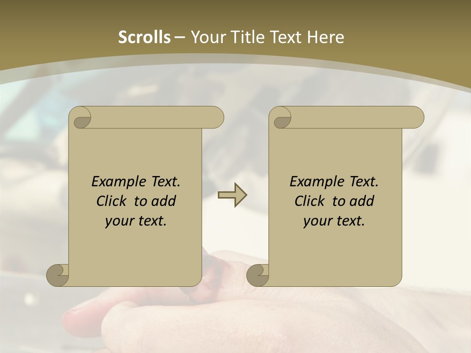 Blood Manual Worker Grimacing PowerPoint Template