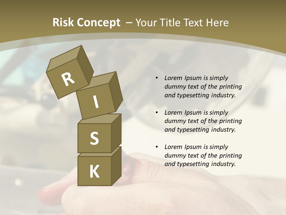 Blood Manual Worker Grimacing PowerPoint Template