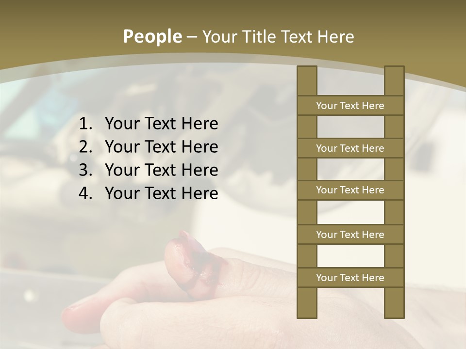 Blood Manual Worker Grimacing PowerPoint Template