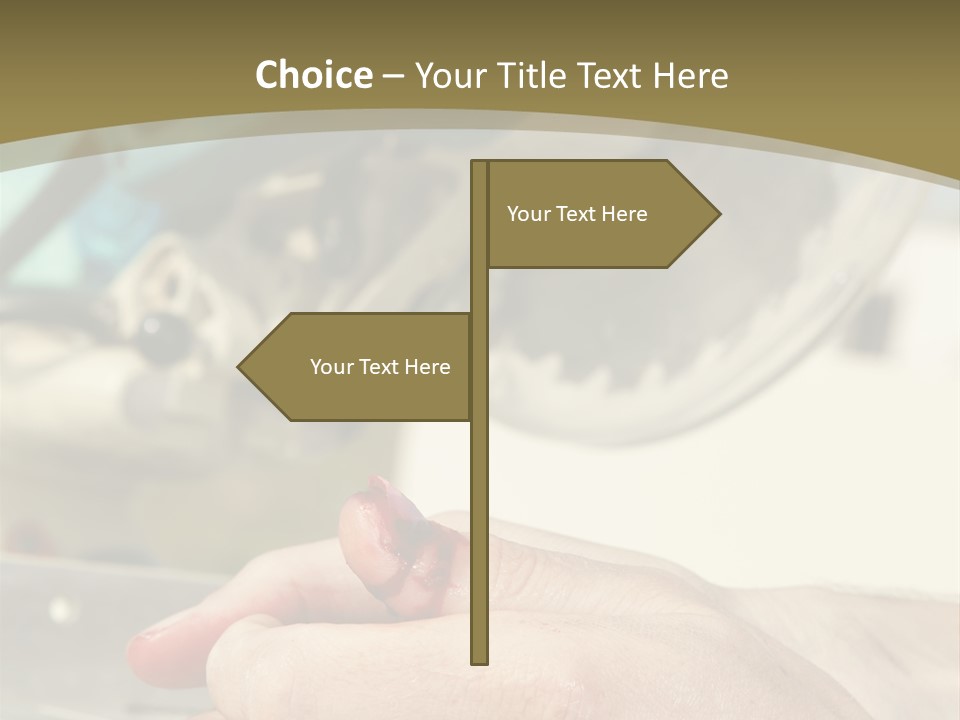 Blood Manual Worker Grimacing PowerPoint Template