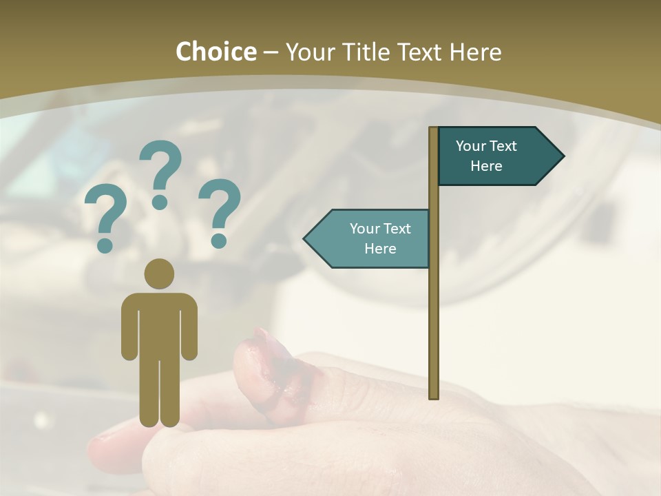 Blood Manual Worker Grimacing PowerPoint Template