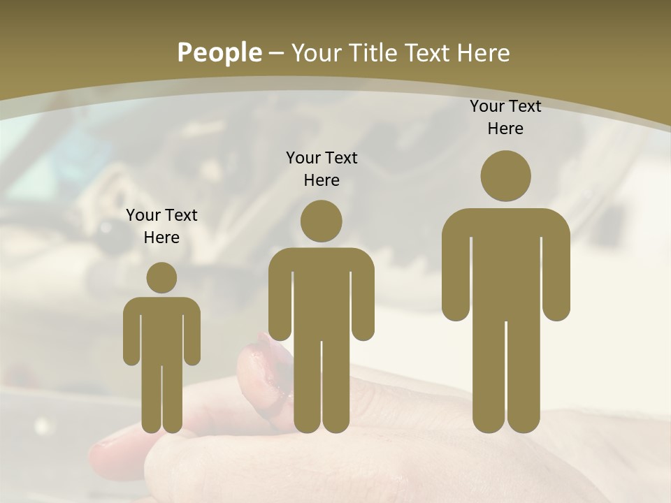 Blood Manual Worker Grimacing PowerPoint Template