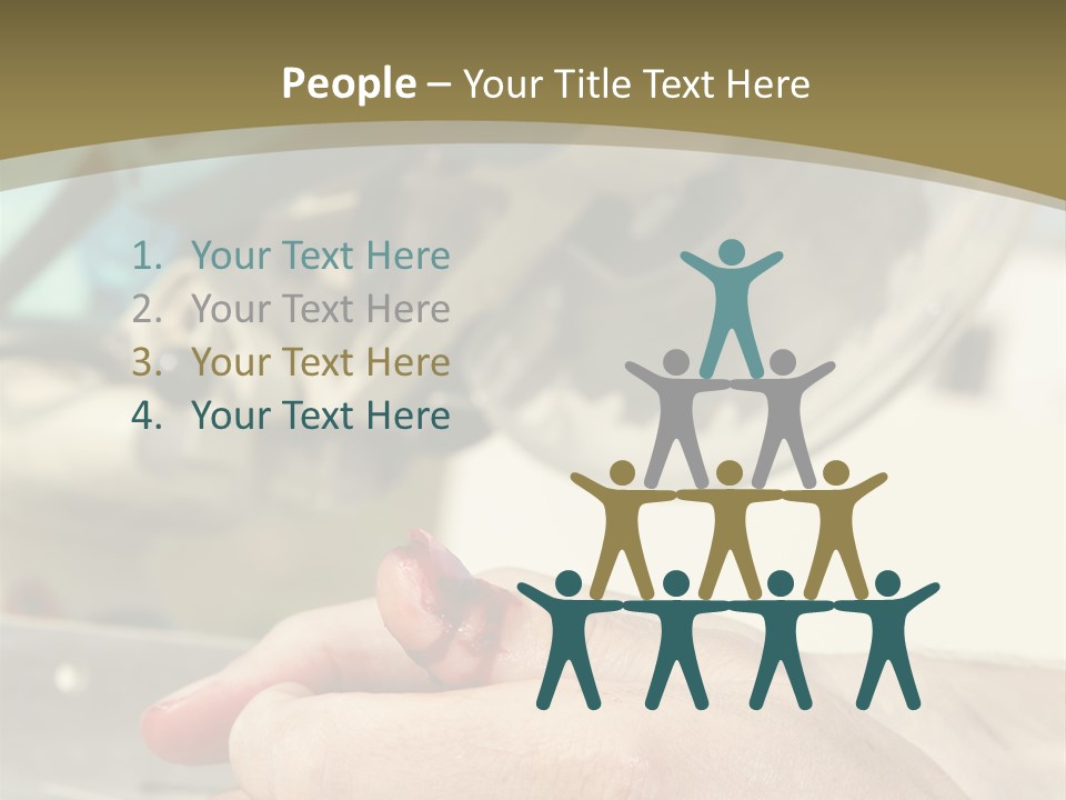 Blood Manual Worker Grimacing PowerPoint Template