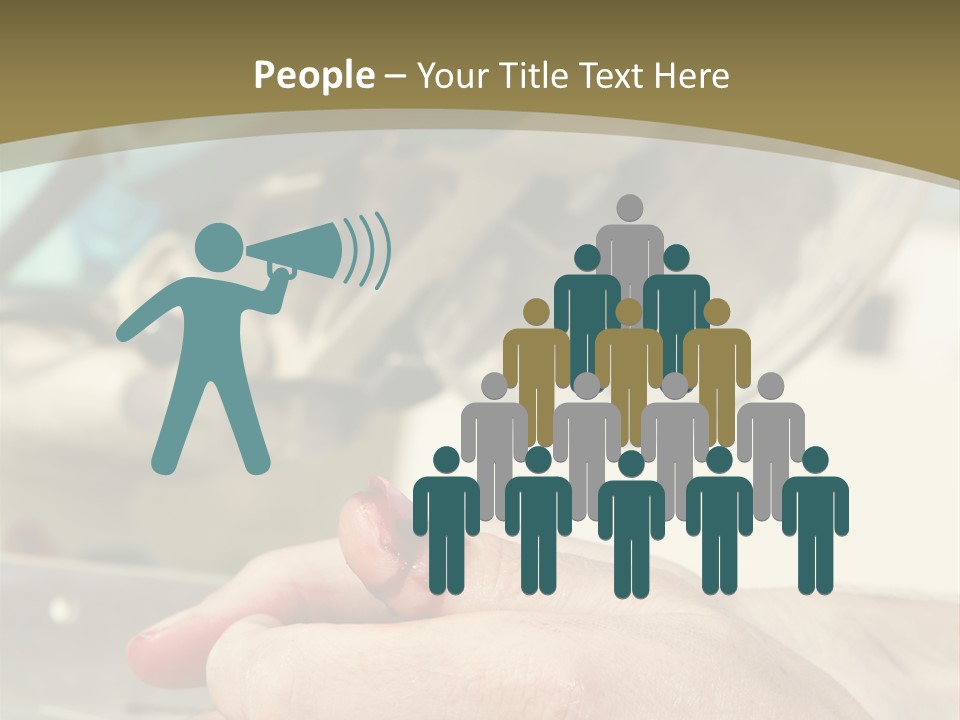 Blood Manual Worker Grimacing PowerPoint Template