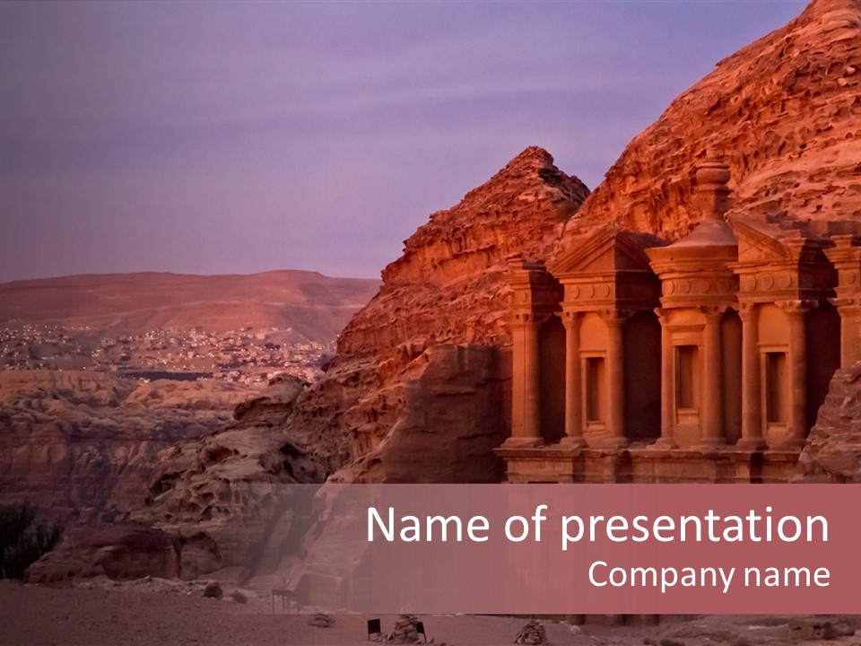Building Travel Monastery PowerPoint Template