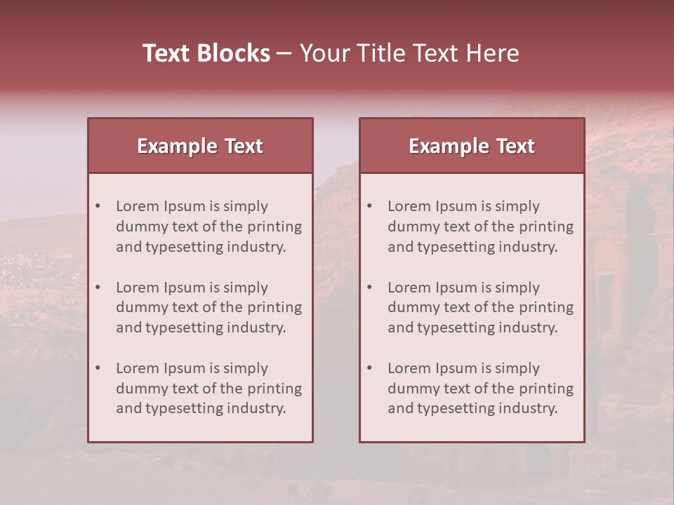 Building Travel Monastery PowerPoint Template
