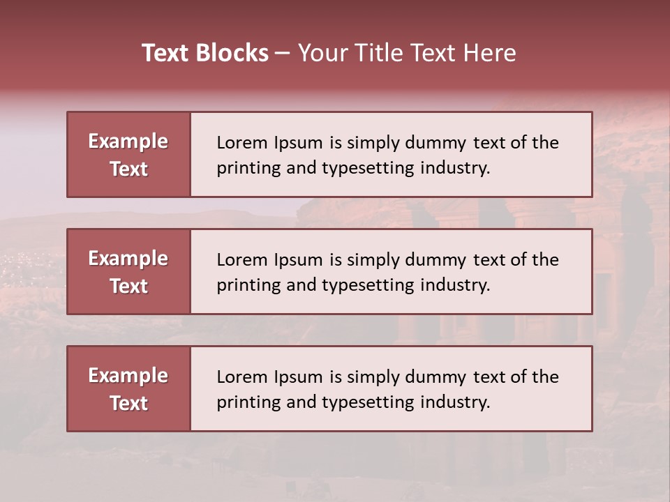 Building Travel Monastery PowerPoint Template
