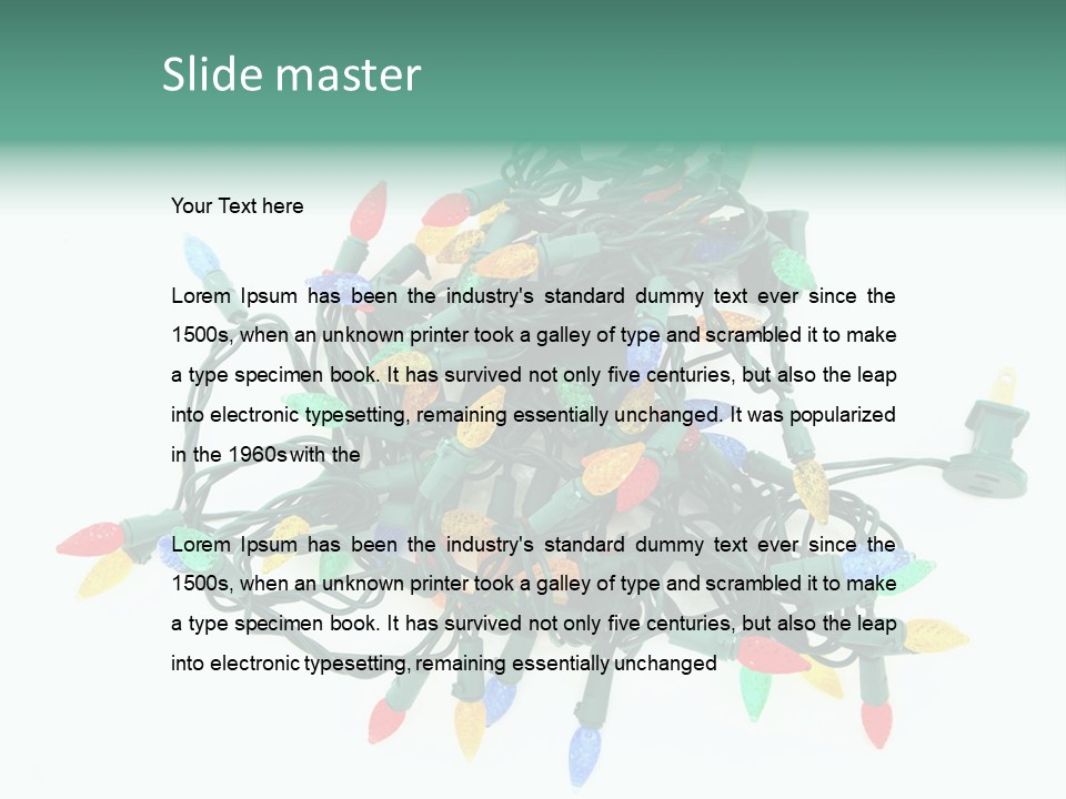 Festive Blue Glow PowerPoint Template