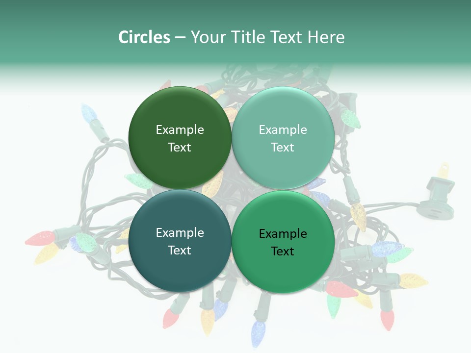 Festive Blue Glow PowerPoint Template