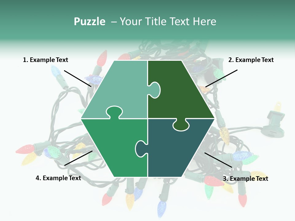 Festive Blue Glow PowerPoint Template