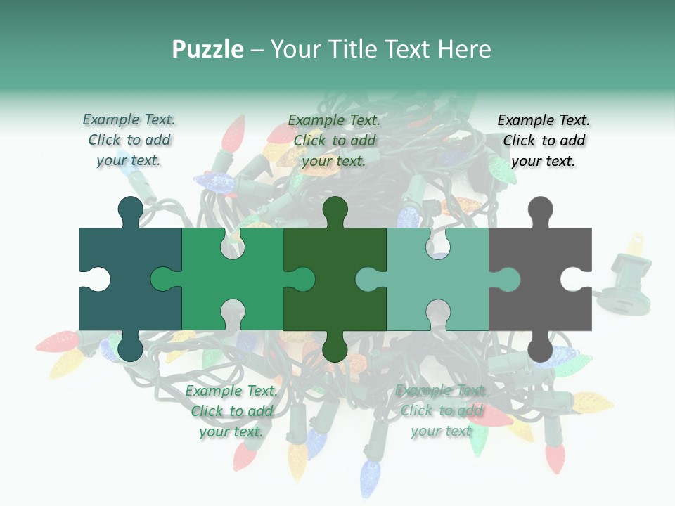 Festive Blue Glow PowerPoint Template