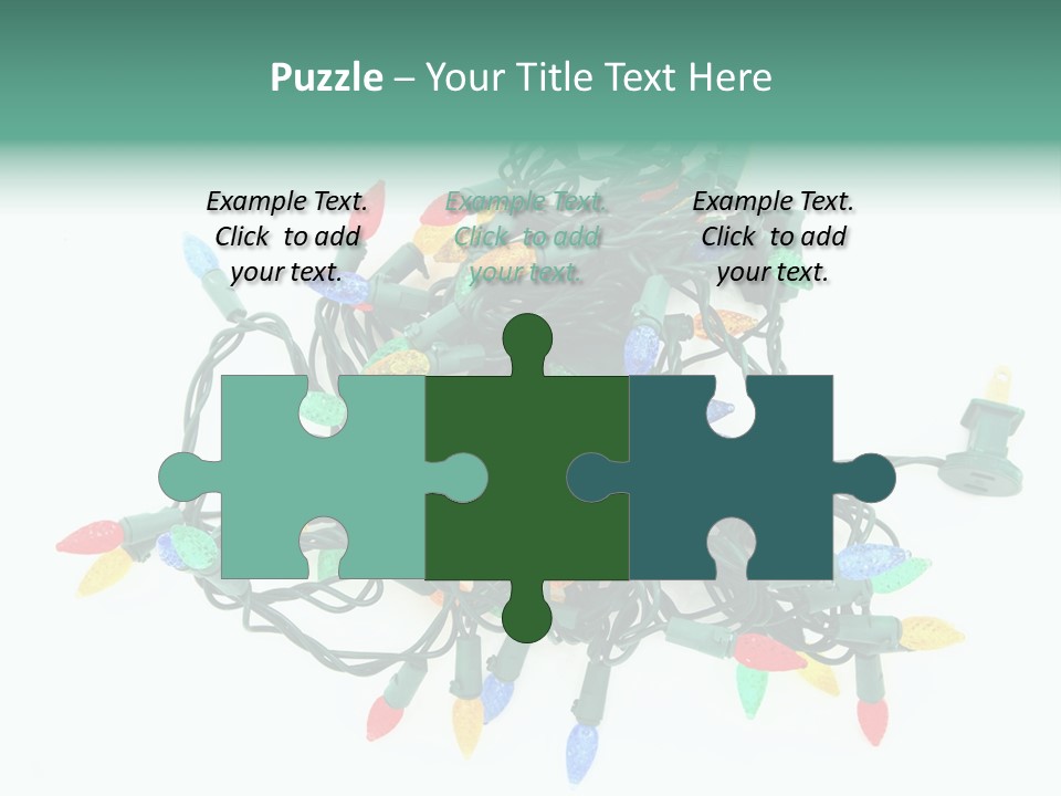 Festive Blue Glow PowerPoint Template