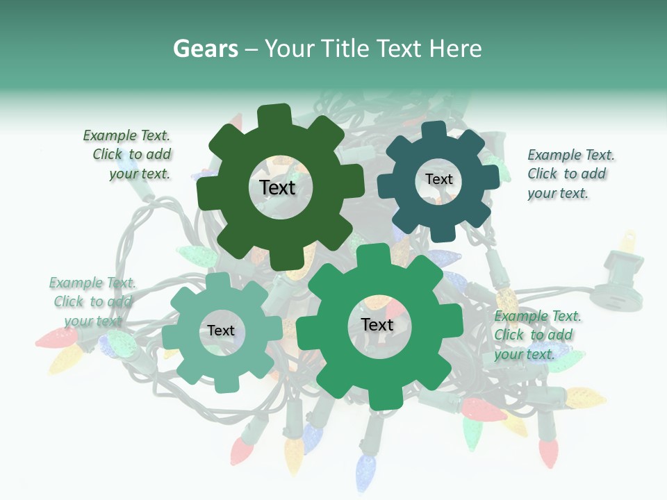 Festive Blue Glow PowerPoint Template