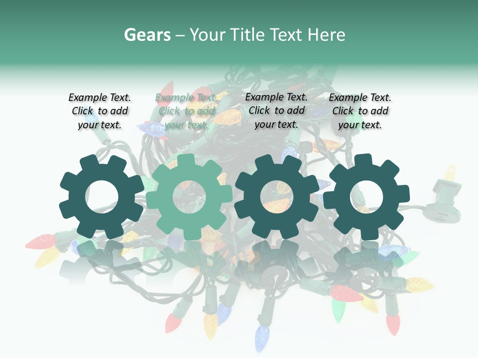 Festive Blue Glow PowerPoint Template