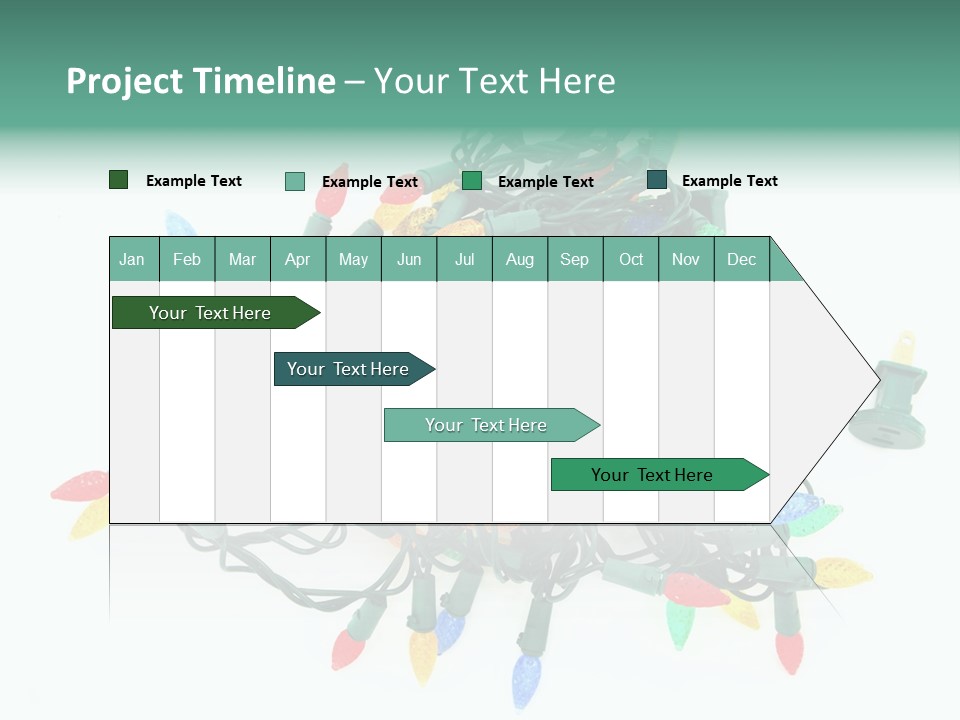 Festive Blue Glow PowerPoint Template