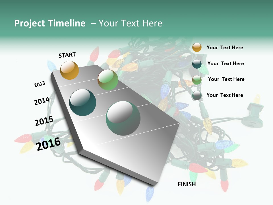 Festive Blue Glow PowerPoint Template