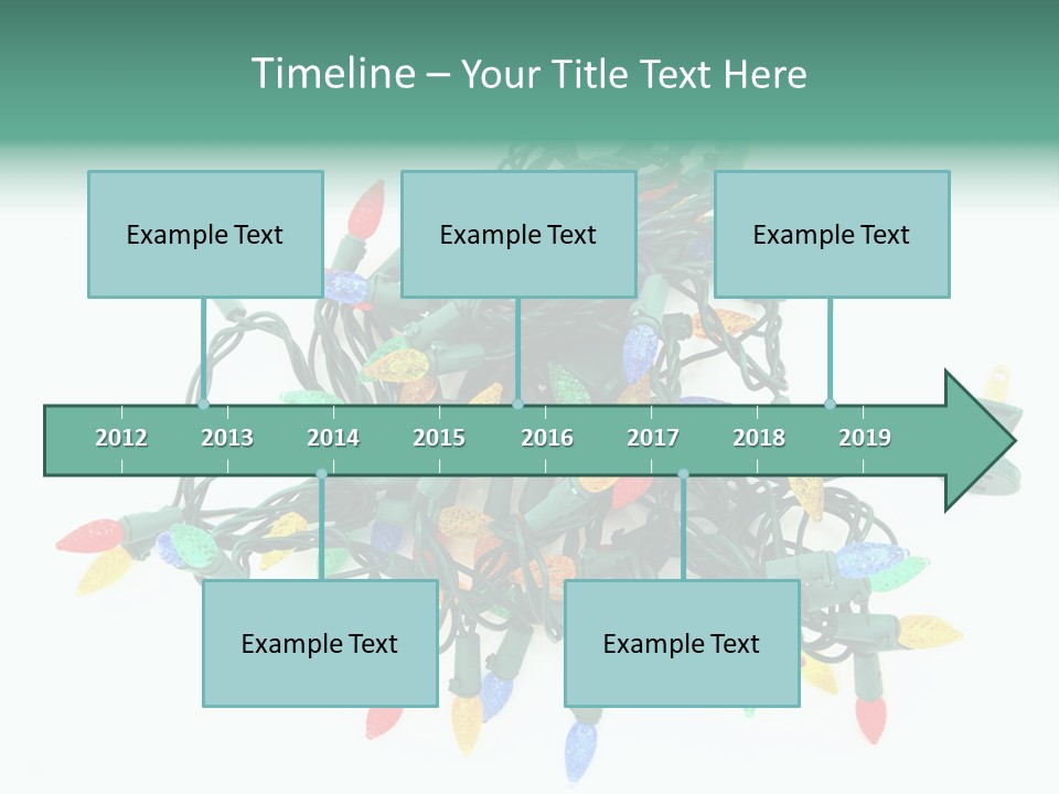Festive Blue Glow PowerPoint Template