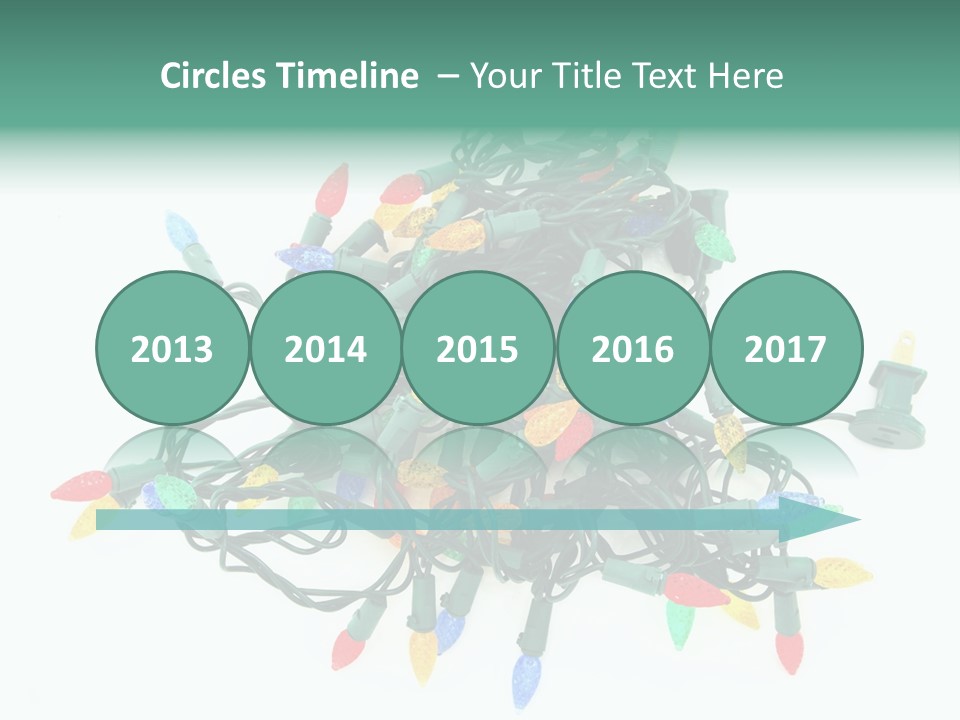 Festive Blue Glow PowerPoint Template