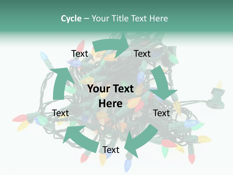 Festive Blue Glow PowerPoint Template