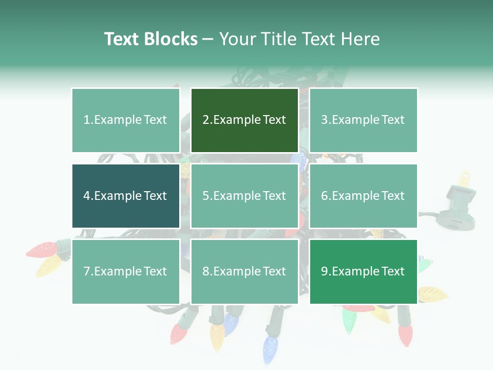 Festive Blue Glow PowerPoint Template