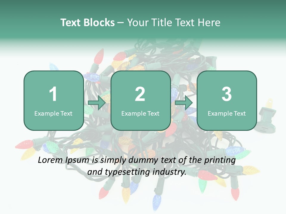 Festive Blue Glow PowerPoint Template