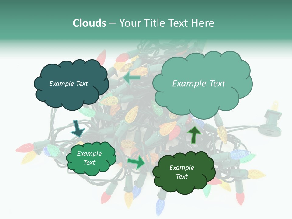 Festive Blue Glow PowerPoint Template