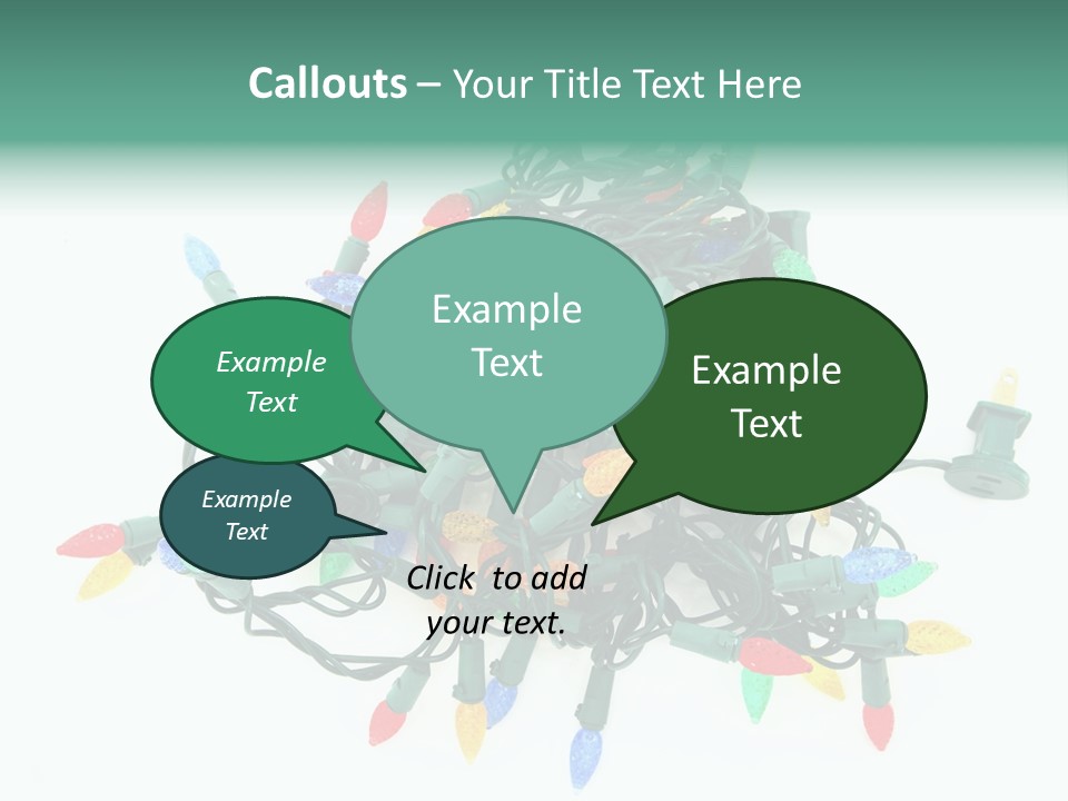 Festive Blue Glow PowerPoint Template