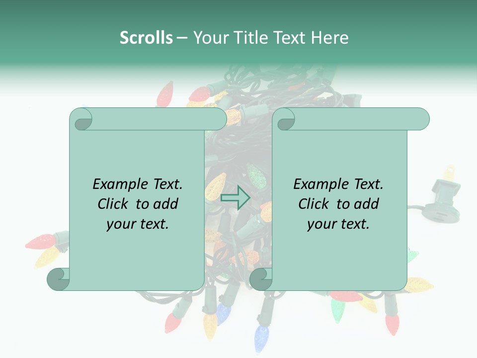 Festive Blue Glow PowerPoint Template