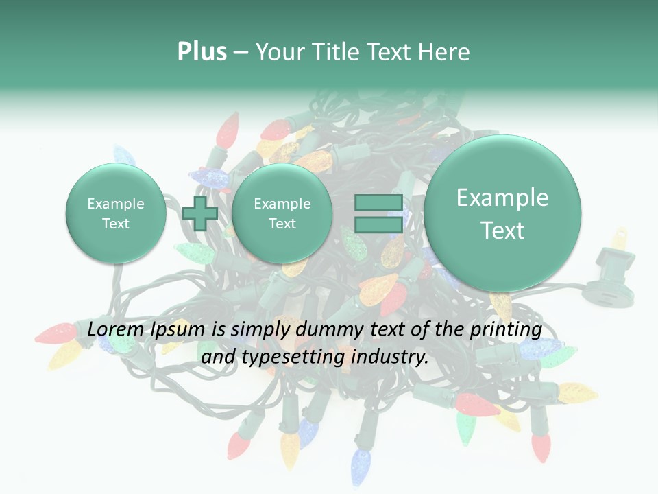 Festive Blue Glow PowerPoint Template