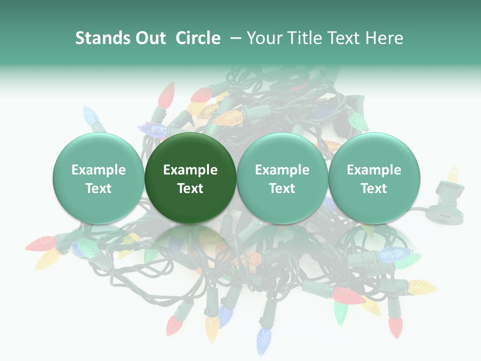 Festive Blue Glow PowerPoint Template