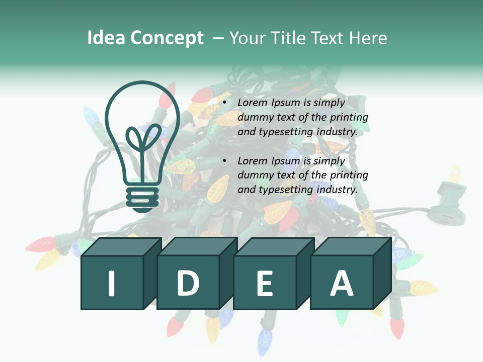 Festive Blue Glow PowerPoint Template