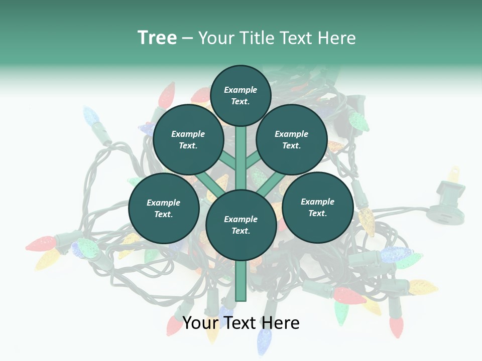 Festive Blue Glow PowerPoint Template