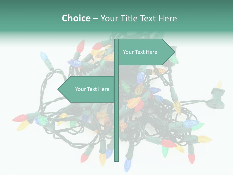 Festive Blue Glow PowerPoint Template