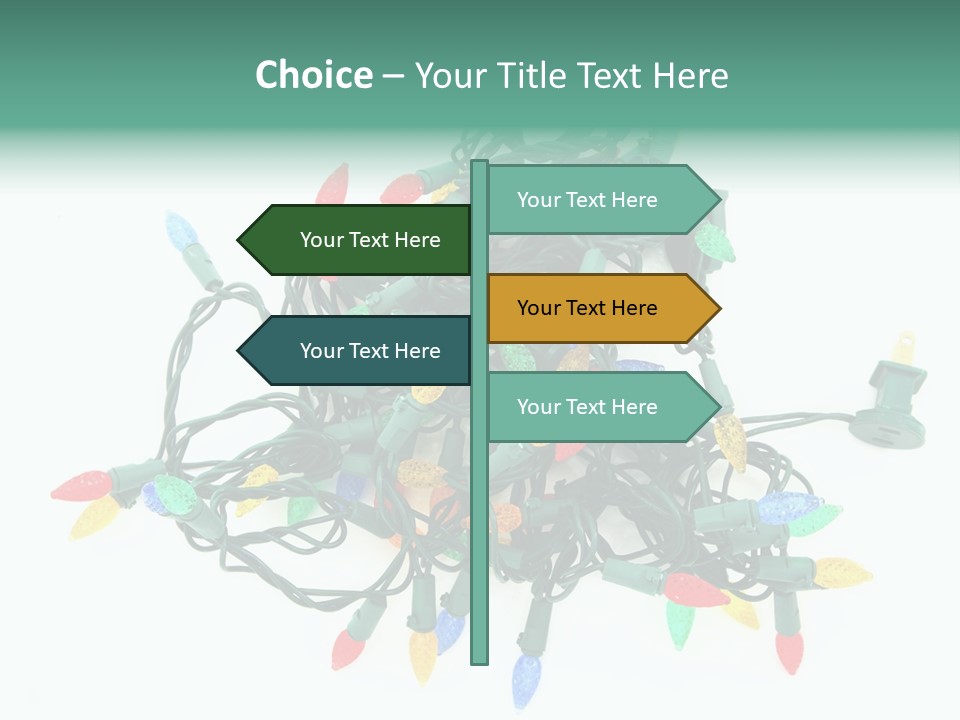 Festive Blue Glow PowerPoint Template